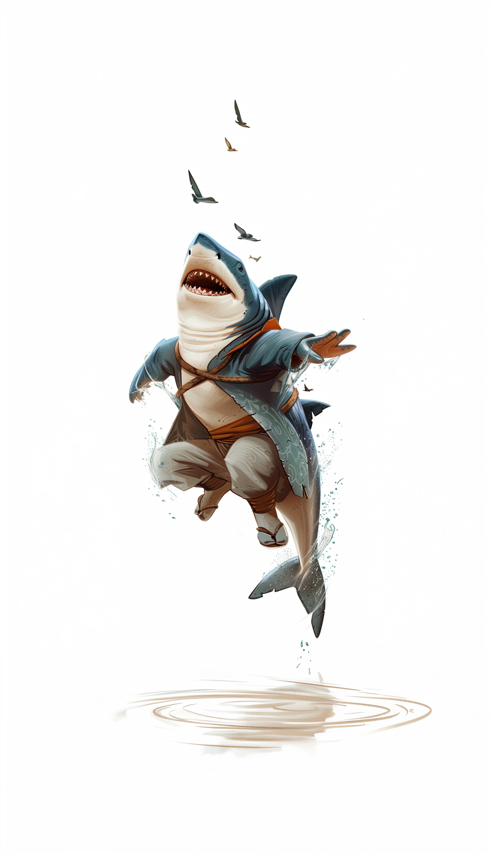 redgoose-me_shark_in_ninja_costume_jumping_in_the_air_with_pada.webp