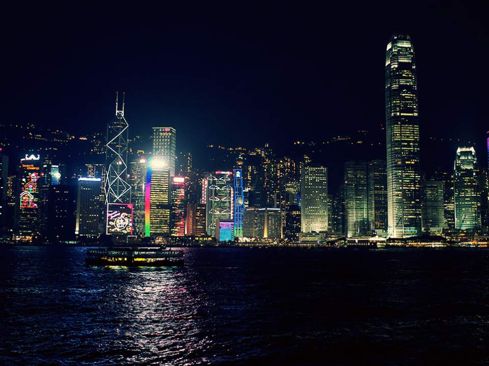 유명한 홍콩의 야경