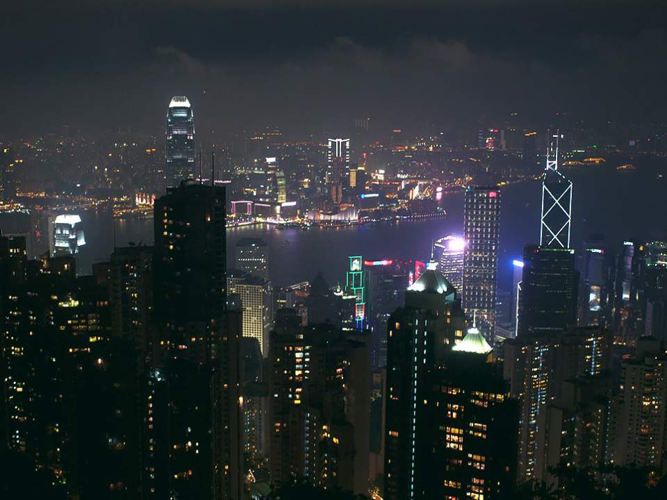 홍콩의 야경
