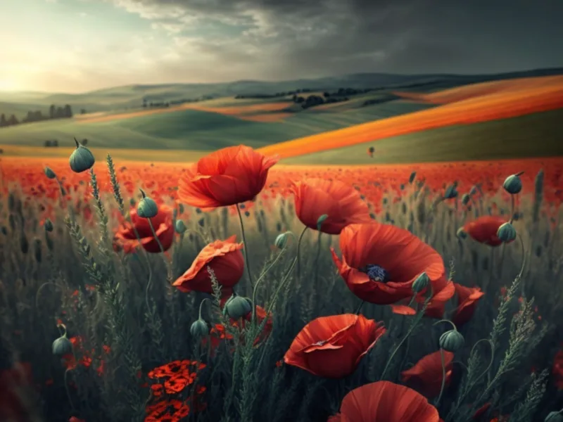 Fields of poppies from Flanders