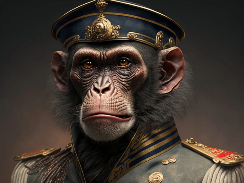 Animals as military officers