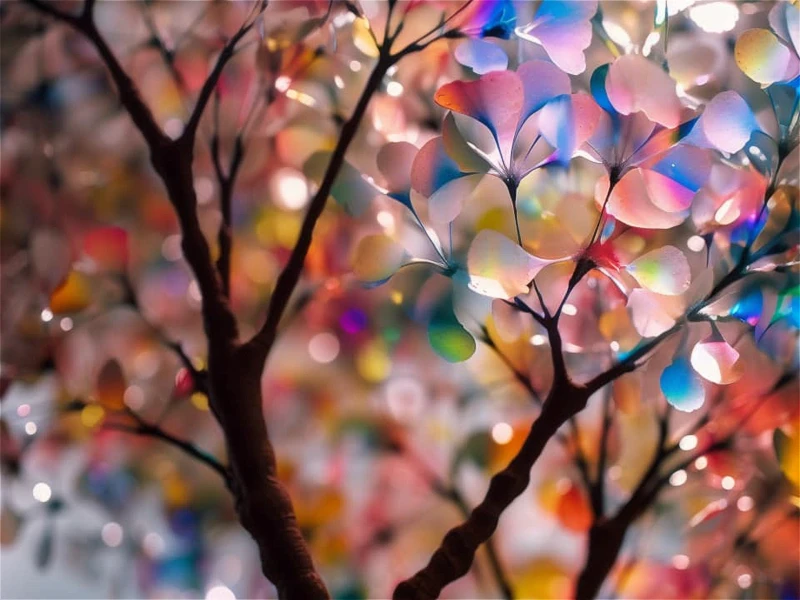 Photos of the rare Japanese prism tree in bloom.