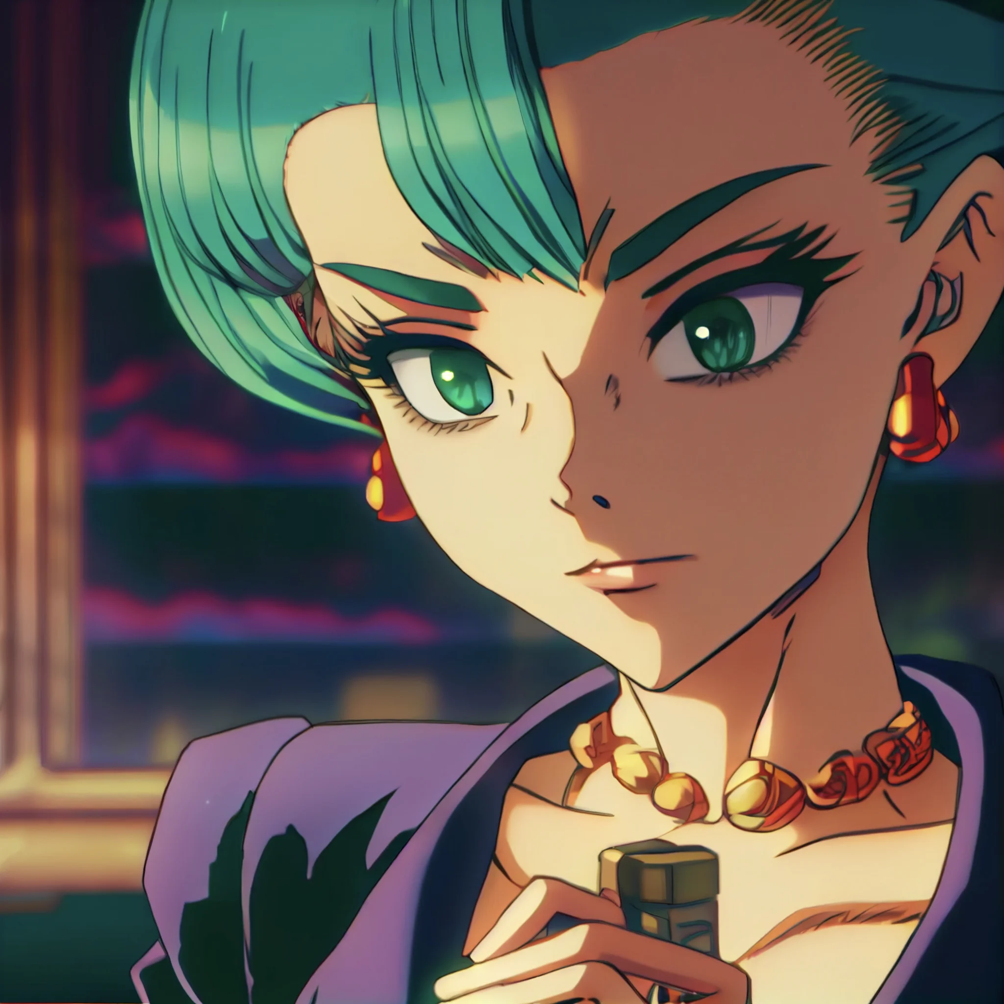 Bluewing_Anime_movie_screenshot_of_Bulma_in_Lupin_3rd_smirk_Per_35492d8e-6caa-4061-afee-c42f7da69415.webp