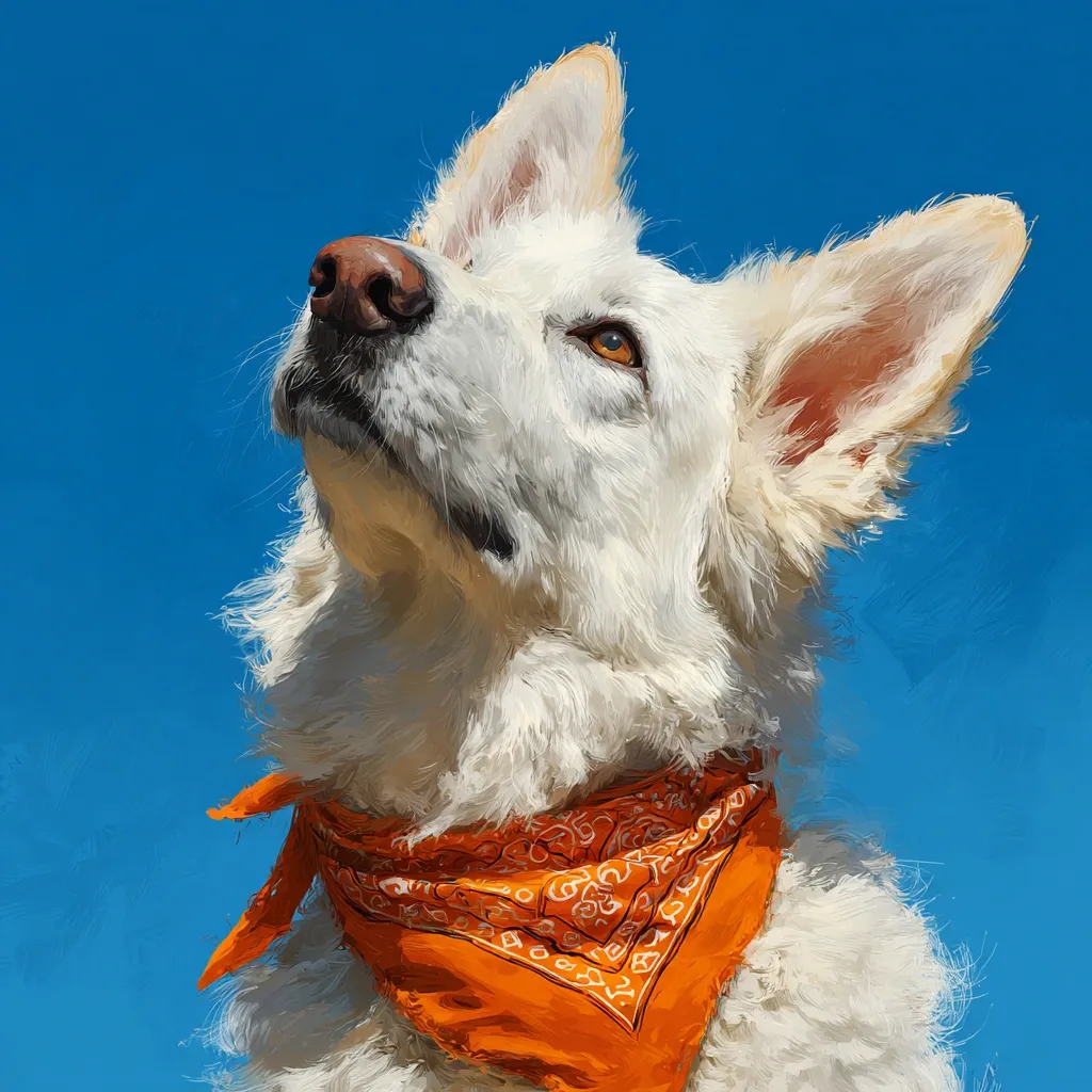 GoOSe_white_shepherd_looking_up_at_the_sky_with_an_orange_ban_1dc5a0dd-5873-475e-bc2a-431229488671_3.webp