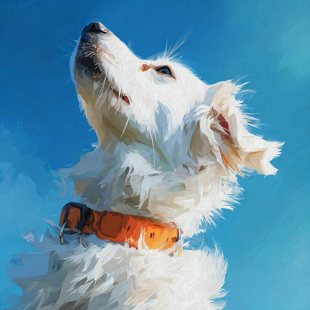 GoOSe_a_white_dog_with_an_orange_collar_looking_up_at_the_sky_95b2f4ba-0186-4d39-ab45-7bbe398e5d68_1.webp