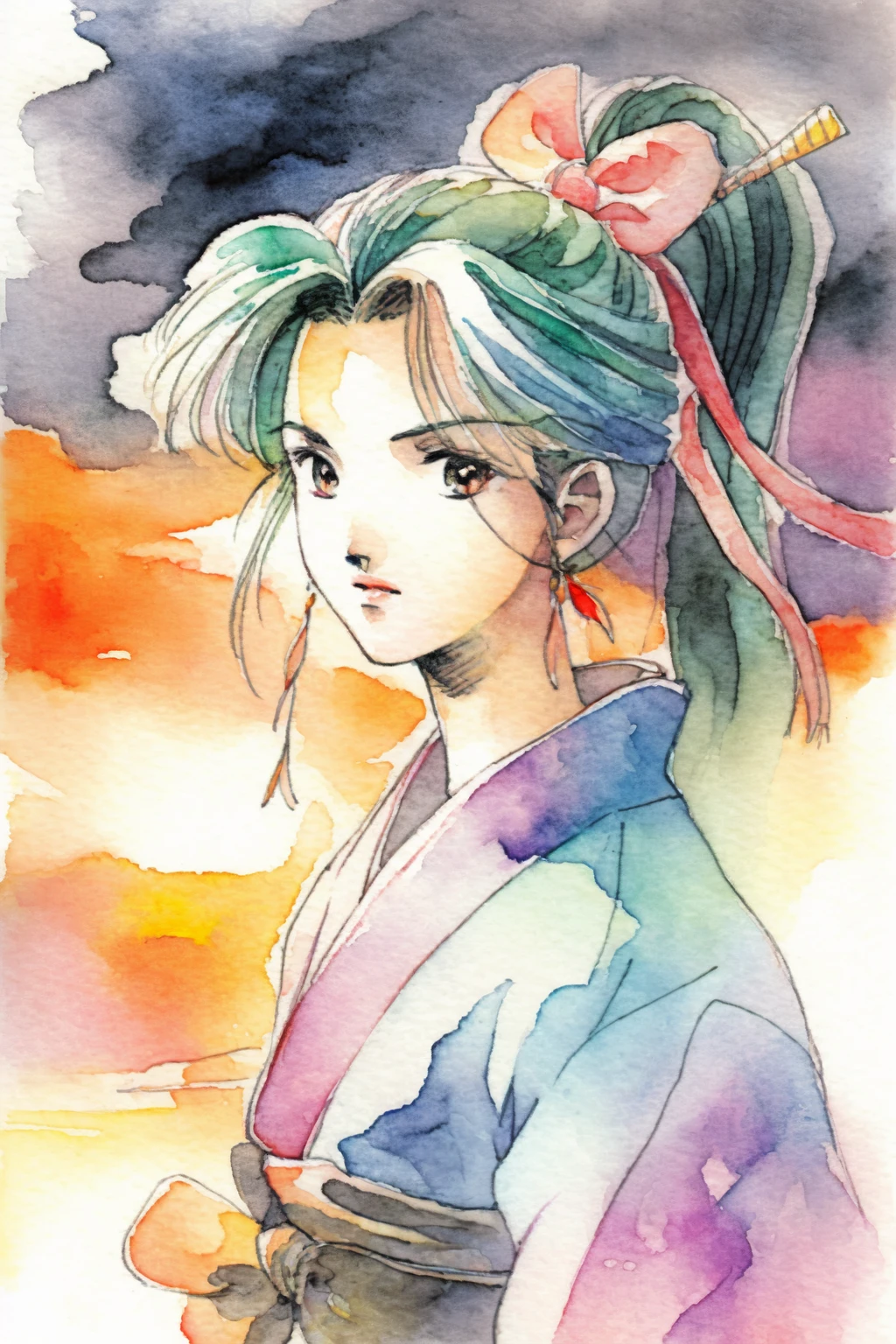 Chewy_anime_girl_Yoshitaka_Amano_artstyle_sumi-e_and_ukiyo-e_st_066fea99-db7c-4fef-a080-35202ba2197a.webp