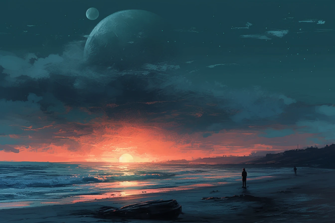 viglomir_beach_with_sea_and_a_sunset_painted_by_Tsutomu_Nihei_w_e896aefb-f9b5-4326-9e1b-ed4373b59c50.webp