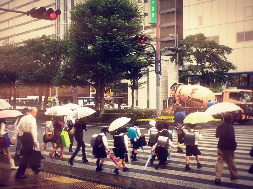 비오는날의 거리