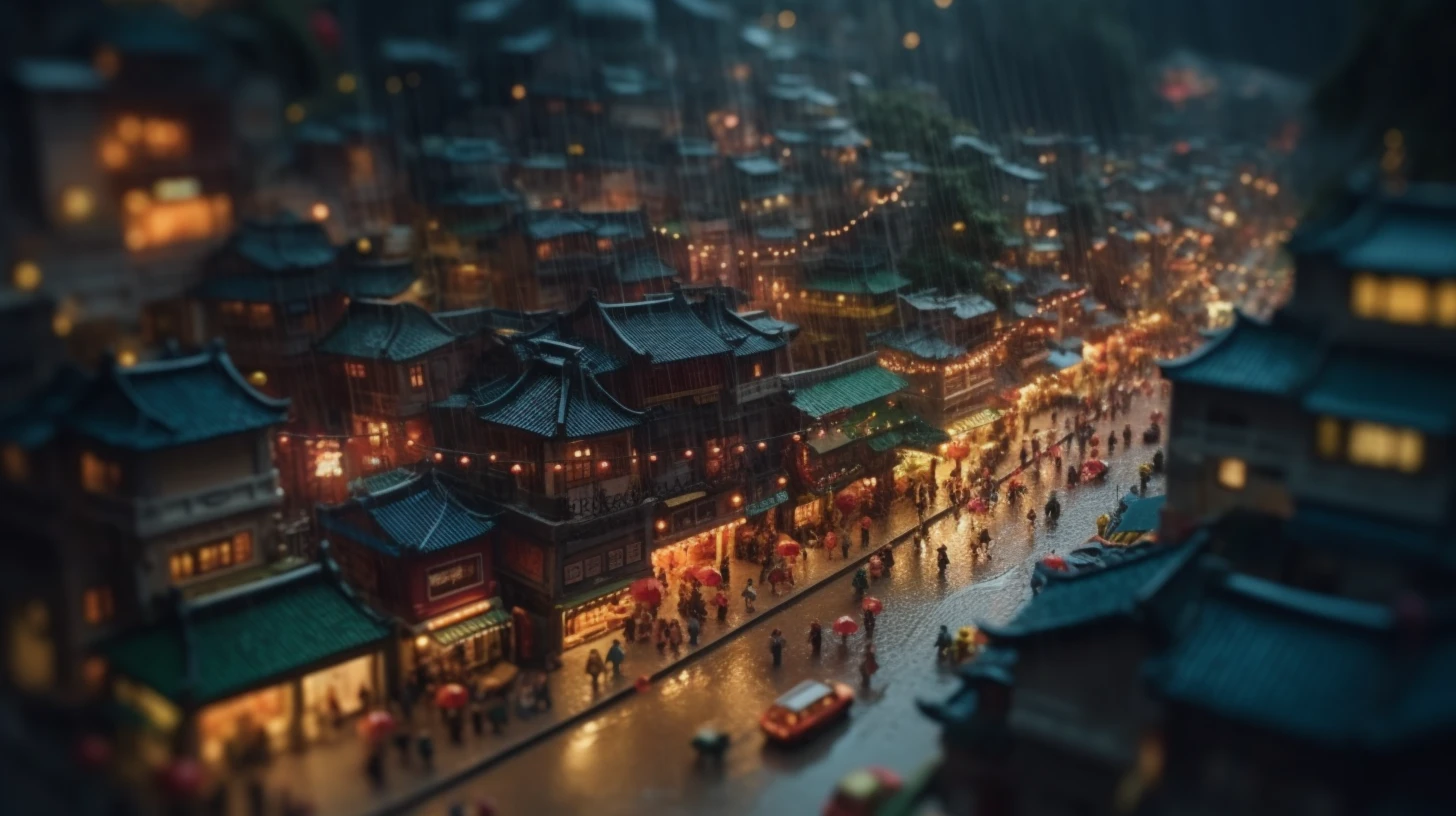 Vonzy_Tilt-shift_city_on_the_edge_of_a_cliff_rainy_night_real_s_1c199ab3-c7a3-4ff9-b4ac-9e6fc4a185af.webp