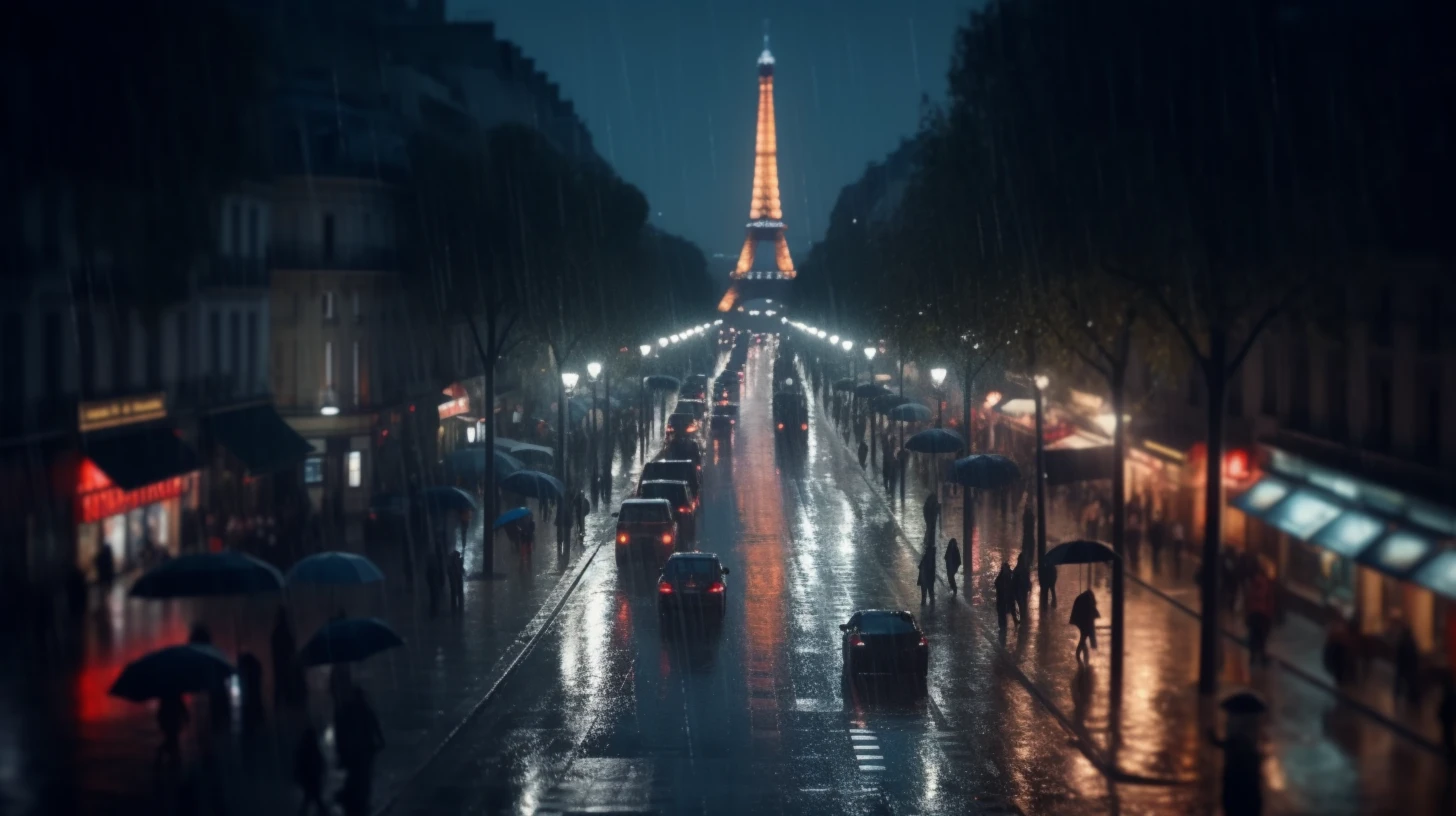 Vonzy_Tilt_shift_Eiffel_Tower_rainy_night_real_shot_super_wide__8ab1aa54-b88e-434f-952a-671327d5e36e.webp