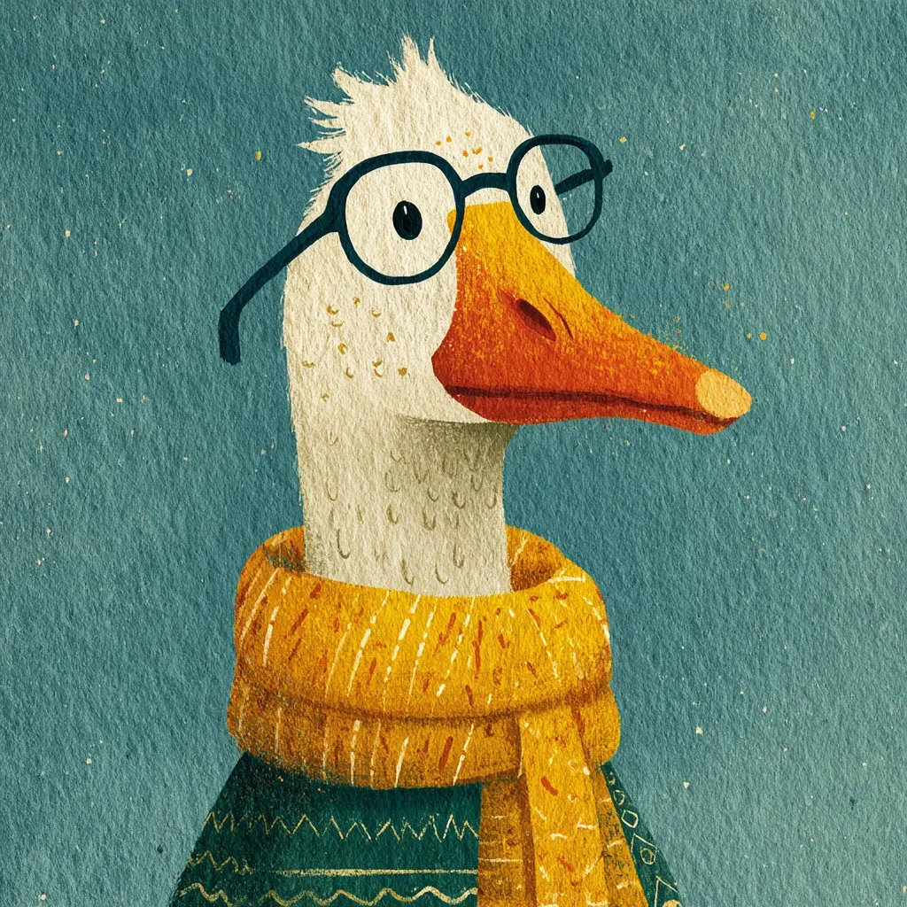GoOSe_playful_anthropomorphic_goose_portrait_wearing_oversize_da767e44-d33a-4a36-925e-eb03ae190c1a_0.webp