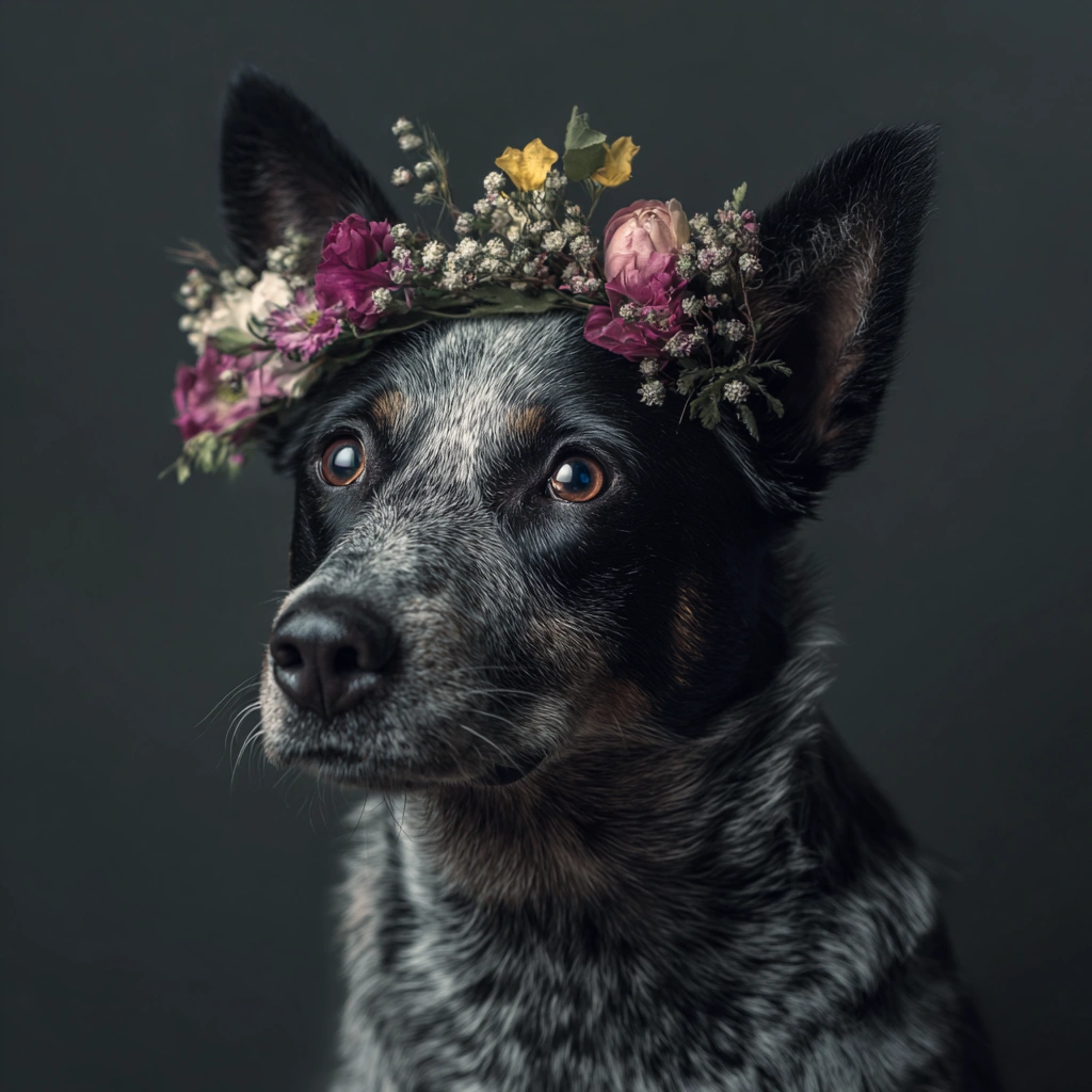 GoOSe_portrait_of_an_australian_cattle_dog_with_a_floral_head_eddbd207-333c-40bb-9122-0bb965aa17de_1.webp