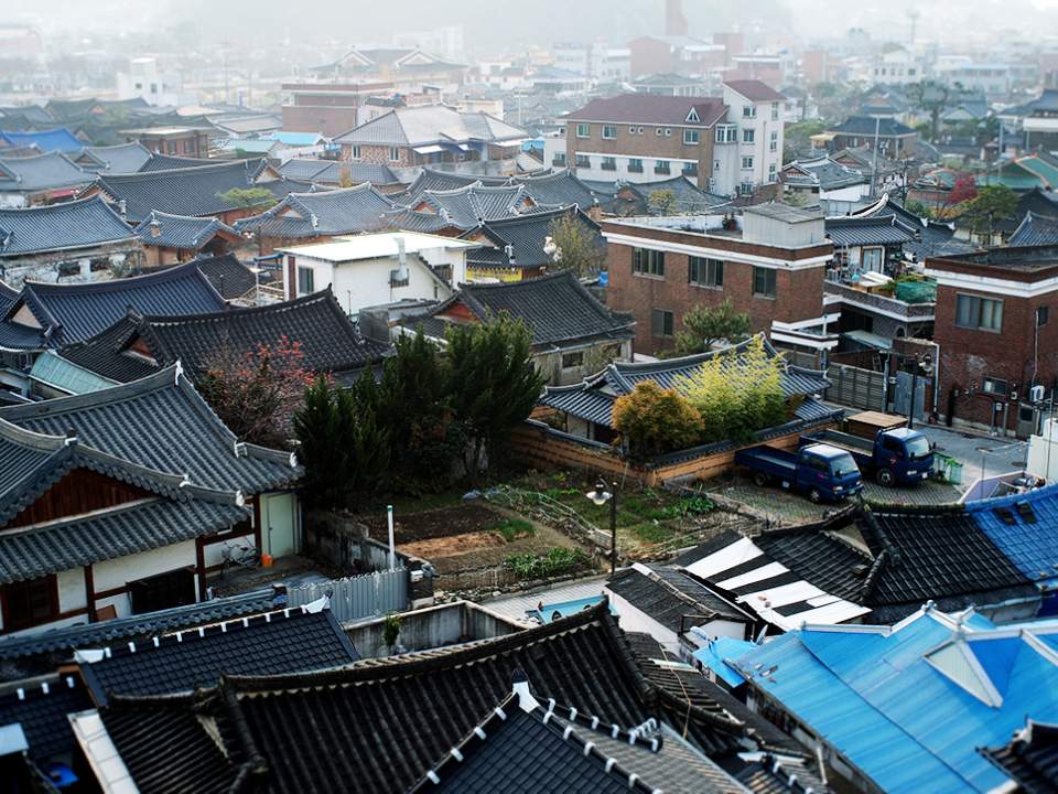 전주 한옥마을의 모습