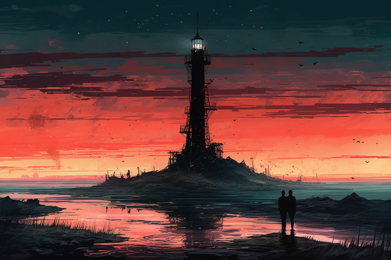 viglomir_beach_with_sea_and_a_lonely_tower_in_the_middle_of_the_a940f1cf-5b6a-459e-96e1-bc5fcef46e67.webp