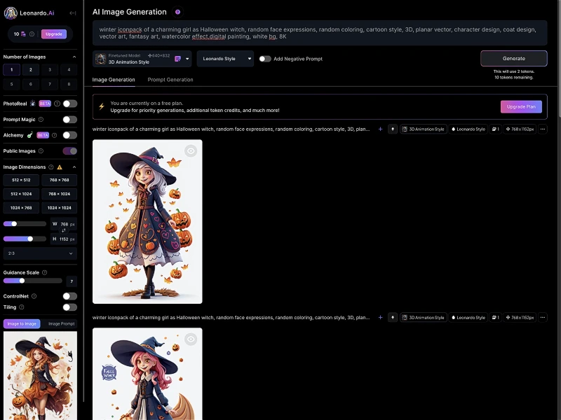Leonardo.Ai 첫인상
