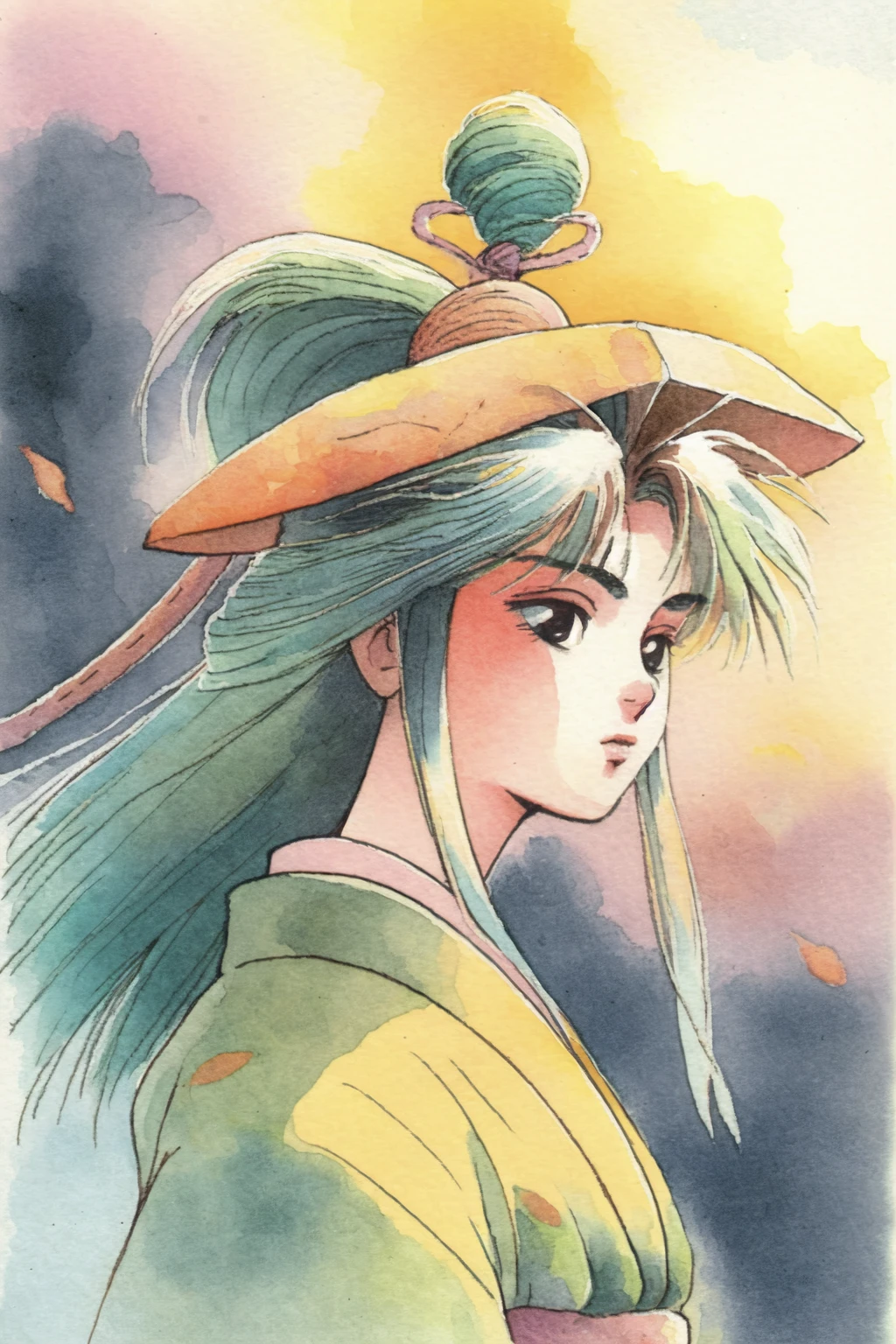 Chewy_anime_girl_Yoshitaka_Amano_artstyle_sumi-e_and_ukiyo-e_st_eec9c505-7408-44ea-95c9-9c35b0281890.webp