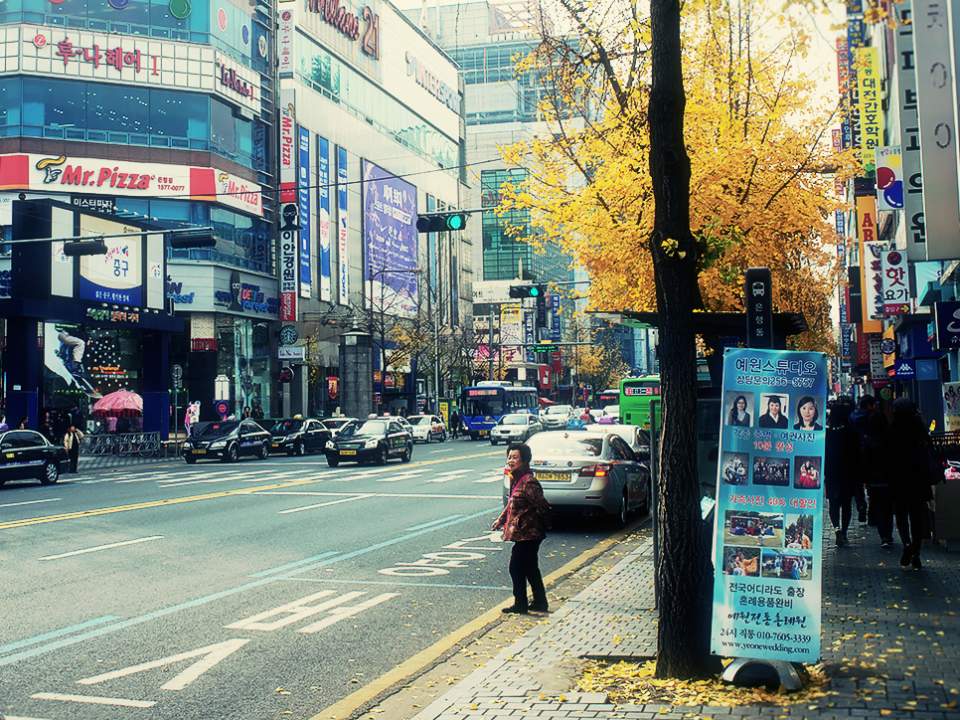 대전의 어느 거리에서..