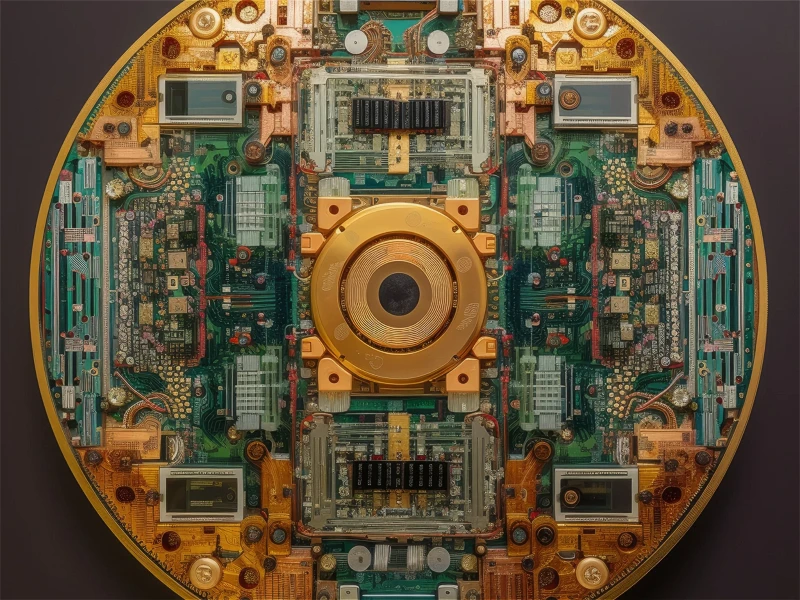 Upcycling old printed circuit boards into mandalas (v5).